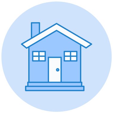 Ev. Web simgesi basit illüstrasyon