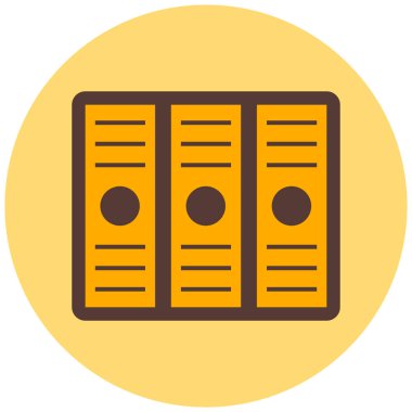 dosya dizinleri ikon vektör illüstrasyonu