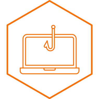 Phishing simge vektör çizimi