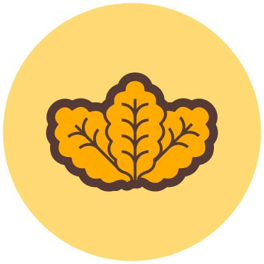 Yaprak. Web simgesi basit illüstrasyon