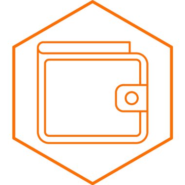 cüzdan ikonu vektör illüstrasyonu