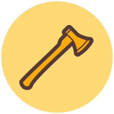 Balta simgesi, vektör illüstrasyonu basit tasarım