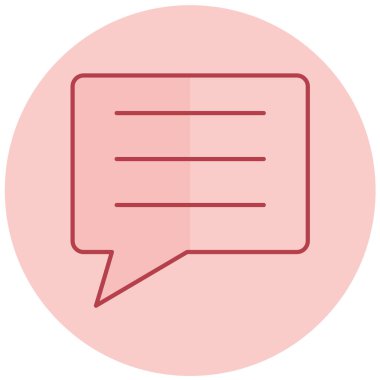 Konuş. Web simgesi basit illüstrasyon