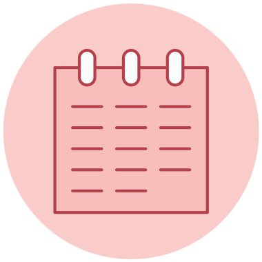 Liste. Web simgesi basit illüstrasyon