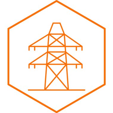 Modern elektrik simgesinin vektör illüstrasyonu