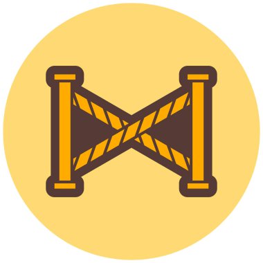 yol bariyeri vektör simgesi