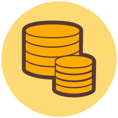 veritabanı. Web simgesi basit tasarım