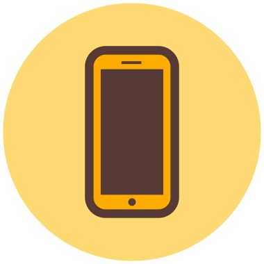 akıllı telefon simgesi soyut arka grupta izole edildi