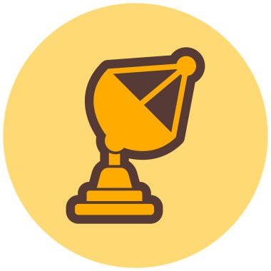 Modern b uydu simgesinin vektör çizimi