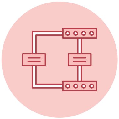 şebeke. Web simgesi basit illüstrasyon