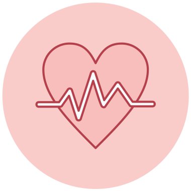 Kalp. Web simgesi basit tasarım