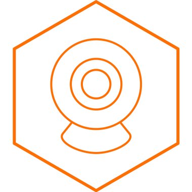 webcam simgesi, basit tasarım vektör çizimi