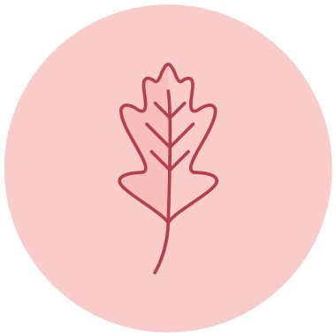 Yaprak. Web simgesi basit illüstrasyon