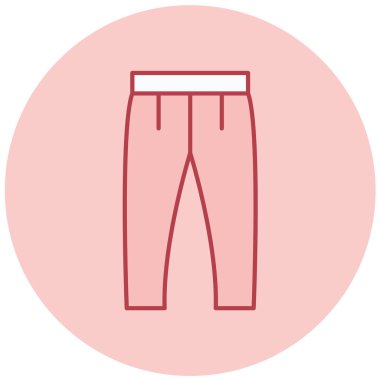 Pantolon. Web simgesi basit illüstrasyon