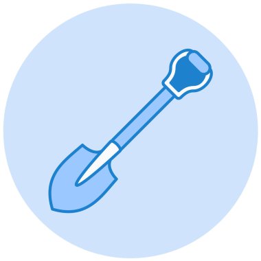 kürek simgesi vektör illüstrasyonu