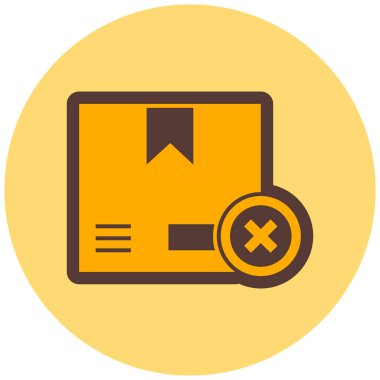 Kutu. Web simgesi basit illüstrasyon