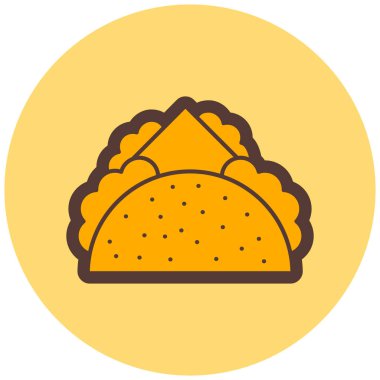 Hamburger. Web simgesi basit illüstrasyon