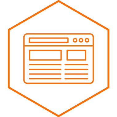 tarayıcı pencere simgesi. vektör illüstrasyonu