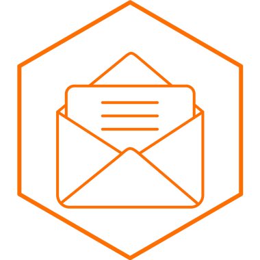 zarf simgesi vektör illüstrasyonu