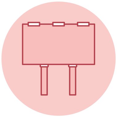 Tahta. Web simgesi basit illüstrasyon