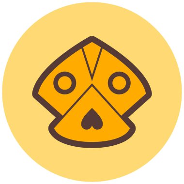 Yüz maskesi. Basit tasarım