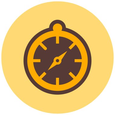 Pusula. Web simgesi basit illüstrasyon