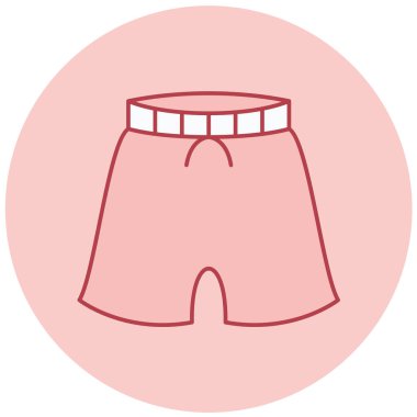 Şort. Web simgesi basit illüstrasyon