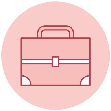 Çanta. Web simgesi basit illüstrasyon