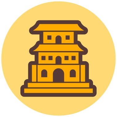 Kiliseye. Web simgesi basit illüstrasyon