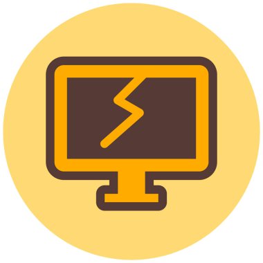 Bilgisayar ekranı. Web simgesi