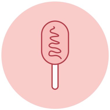 dondurma ikonu vektör illüstrasyonu