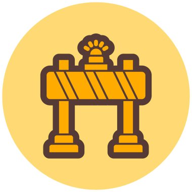 İnşaat. Web simgesi basit illüstrasyon