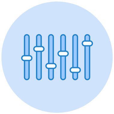 Dengeleyici. Web simgesi basit tasarım