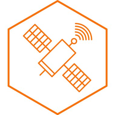 uydu simgesi. vektör çizim