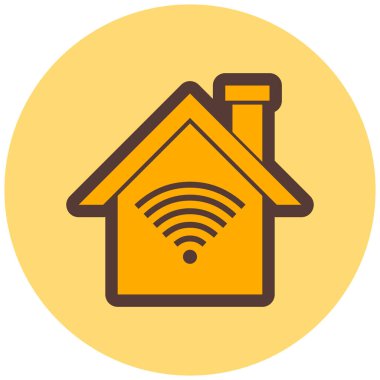 Ev. Web simgesi basit illüstrasyon