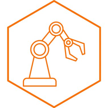 Fabrika simgesinin vektör illüstrasyonu