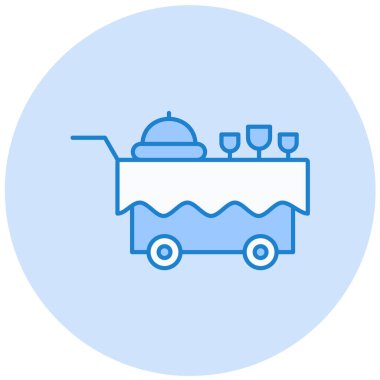 yemek teslimatı vektör simgesi