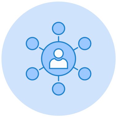 şebeke. Web simgesi basit illüstrasyon