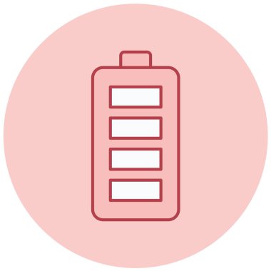 Pil. Web simgesi basit illüstrasyon