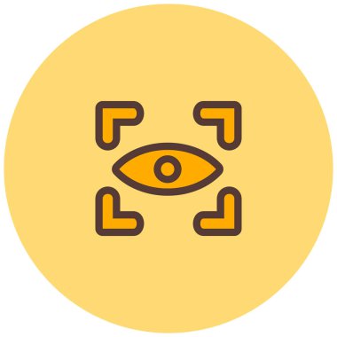 Göz. Web simgesi basit illüstrasyon