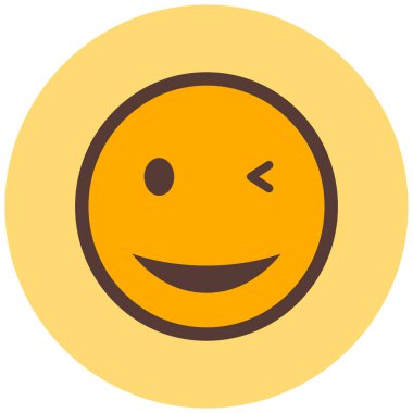 Gülen surat, vektör illüstrasyonu