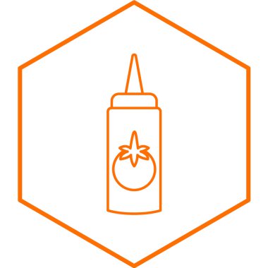 Sos basit simgesi, vektör illüstrasyonu