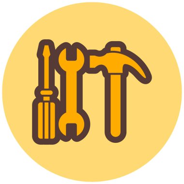 Aletler. Web simgesi basit illüstrasyon