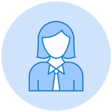 avatar. Web simgesi basit illüstrasyon