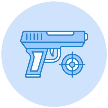 Silah. Web simgesi basit illüstrasyon