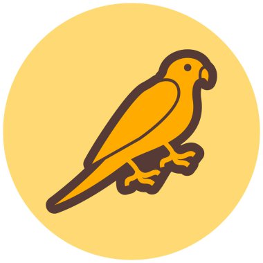 Kuş. Web simgesi basit illüstrasyon