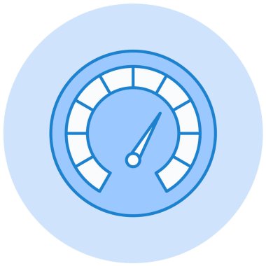 Hız göstergesi. Web simgesi basit illüstrasyon