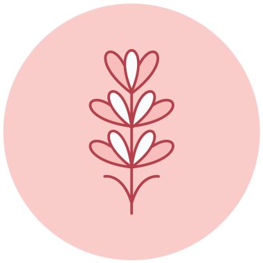 Çiçek. Web simgesi basit illüstrasyon