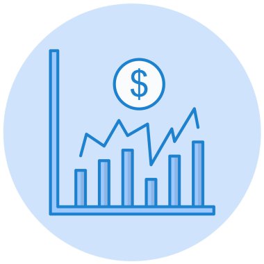 grafik ikonu vektör illüstrasyonu