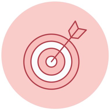 Hedef. Web simgesi basit illüstrasyon